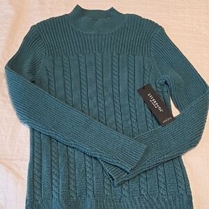 Liverpool Teal Turtleneck Sweater